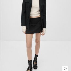 Mango Elegant Black Mini Skirt